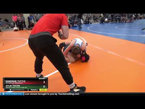 127 Lbs Round 1 - Aylin Pagan, Gracie Barra Westchase WC Vs Sandrine Tuttle, 512 Outlaw Wrestling