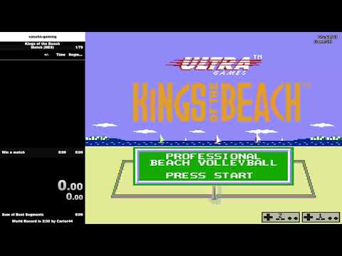 SPEEDRUN | Kings of the Beach | Match (NES) in 3min:20sec (27/714)