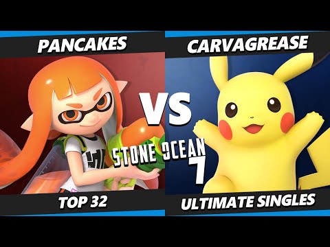 Stone Ocean 7 - Pancakes (Inkling) Vs. CarvaGrease (Pikachu) Smash Ultimate - SSBU