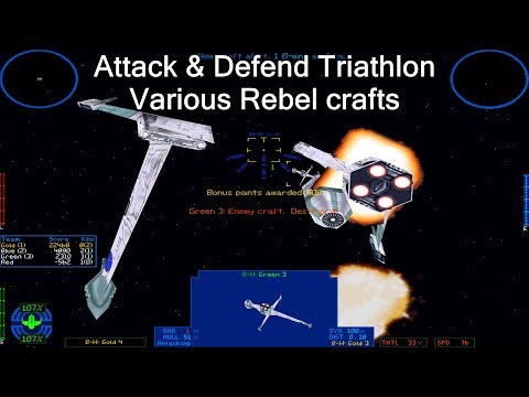 X-wing vs. TIE Fighter - Attack & Defend Triathlon - Rebels