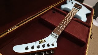 Video thumbnail for ESP M-I Banana Hockey Stick Headstock circa 1988 up close guitar video review by Essex Recording Studios
