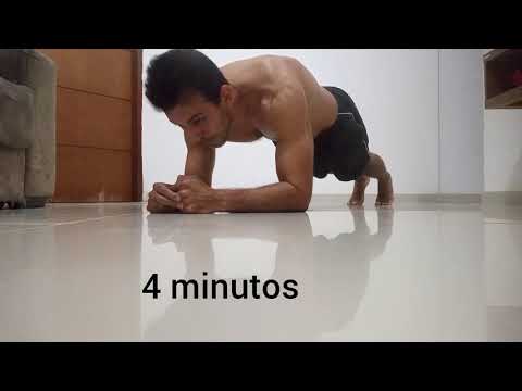 Desafio 10 minutos de prancha melhorei meu tempo.