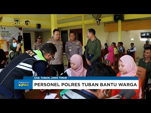 PLT. KAPOLRES TUBAN DATANGI LOKASI BENCANA PUTING BELIUNG BERIKAN BANTUAN KEPADA PARA KORBAN