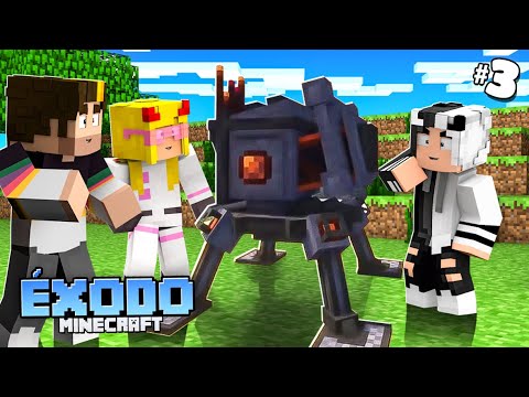 Éxodo Minecraft día 3 || Esto es más difícil que extremo viva el vino