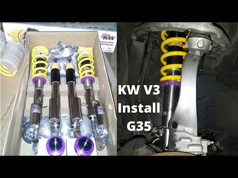 INFINITI G35 / NISSAN 350z - Coilover Install KW V3