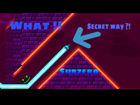Geometry Dash Subzero | Secret way Power Trip! (RobTop don't fix it)