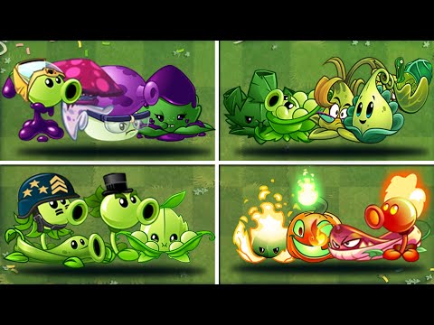 Best 4 Team Plant & Mint - Which Team Plant Will Win? - PvZ2 Team Plant