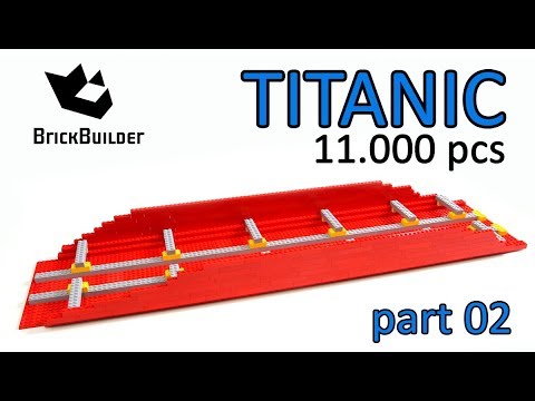 Lego Moc Titanic 2,4 m long - 11.000 pcs - Part 02 - Lego Speed Build