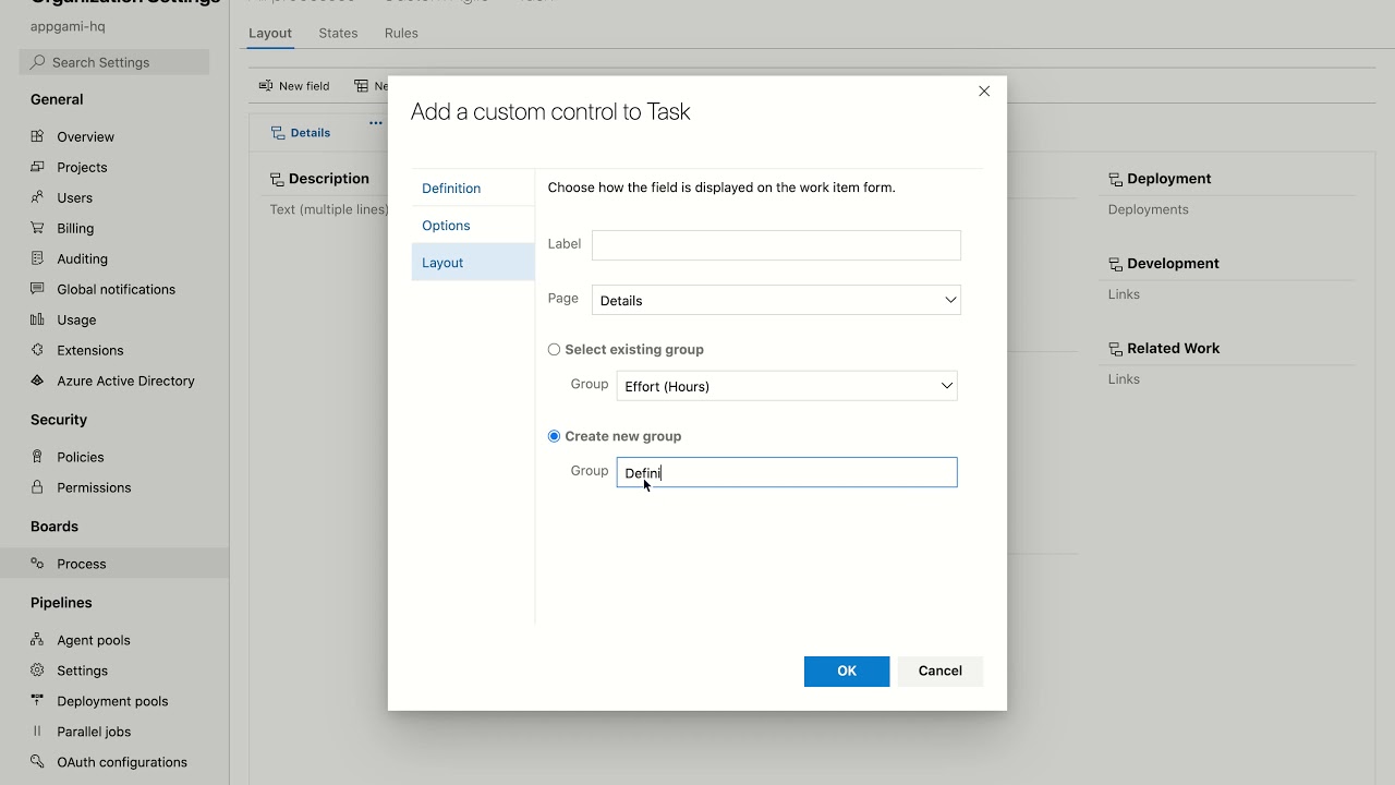 Setting up checklists for Azure DevOps work items