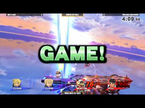 The Monthly | Matt & Luck vs Yoda Cage & Deployment - Winners Qtr Finals - Smash 4 Doubles