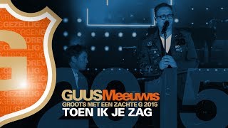 Guus Meeuwis - Toen Ik Je Zag (Live @ Groots Met Een Zachte G 2015)