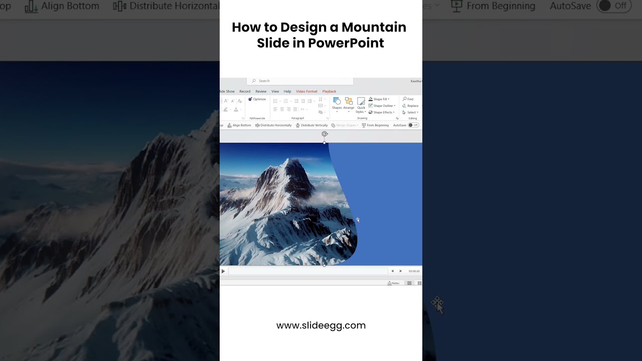 A Creative Mountain PowerPoint Template