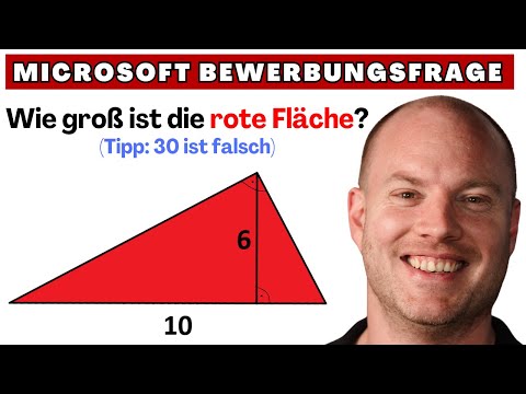 This Microsoft application question is nasty. But why? | Area triangle