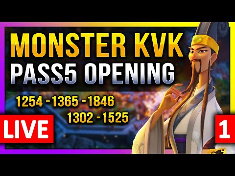 Monster KVK Pass5 Opening: #C11813 🔥🔥🔥 LIVE! 🔴 #1254 #1365 #1846 #1302 #1525 # 1945