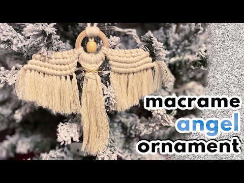 DIY Macrame Christmas Wreath Easy Christmas Ornament Pattern
