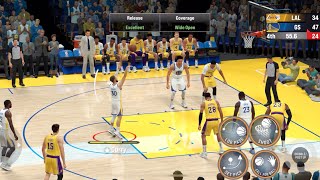 NBA 2K25 mobile on iPhone 16 Pro Max: lakers vs warriors (Ultra High Graphics)