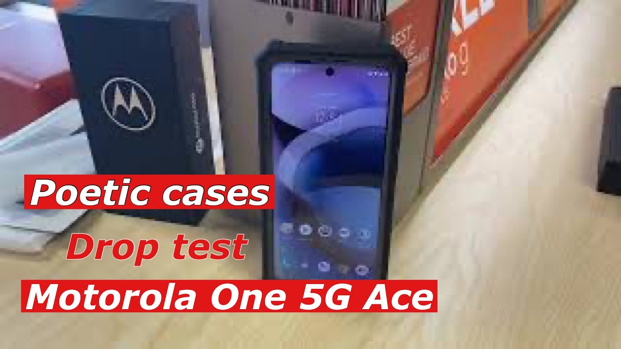 Motorola One 5G Ace Poetic Case unboxing and Drop test