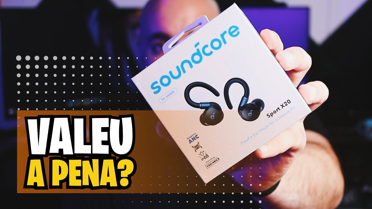 Miniatura da avaliação em vídeo de Fone de Ouvido Bluetooth Anker Soundcore Sport X20 TWS