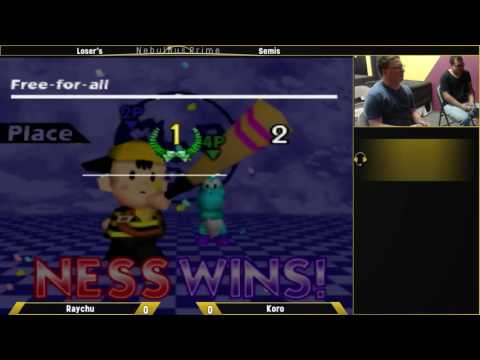 Nebulous 64 Weekly 5/24/2017: Loser's - Semis: Raychu vs. Koro