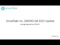 Snowflake Inc SNOW Q4 2021 Earnings Update