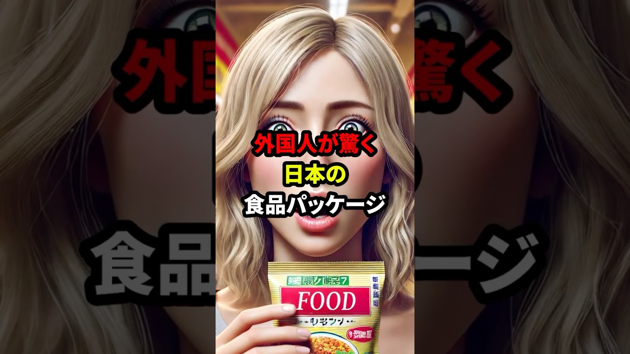外国人が驚く日本の食品パッケージ #海外の反応 #日本  #雑学