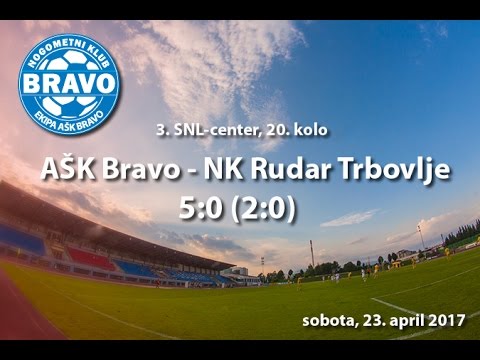 vrhunci tekme 20.  kroga 3.  SNL   center med AŠK Bravo in NK Rudar Trbovlje, april 2017