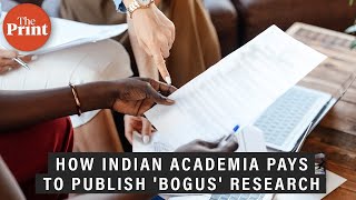 How Indian PhDs, professors are paying to publish in real-sounding, fake journals