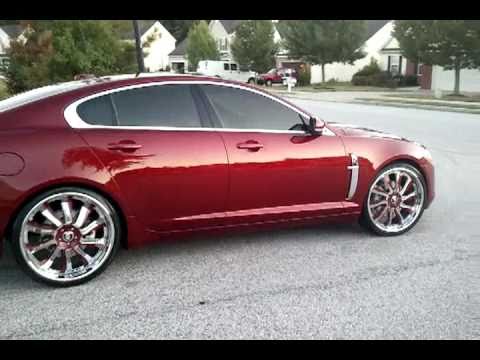 2010 jaguar xf w/22" Forgiato Infernos staggered - LOL !!!!!!!