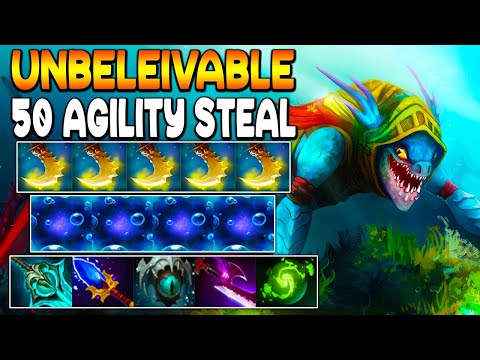 UNBELIEVABLE 50 AGILITY STEAL - ULTRA INSANE CARRY - DOTA 2 GAMEPLAY