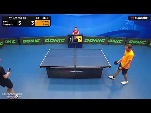 11:35 Piotr Strojwas 1 : 3 Jedrzej Basaj 13.05.2023 | TT Euro.Cup Poland Master.
