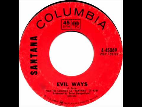 Santana - Evil Ways, Mono 1969 Columbia 45 record.