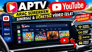 APTV ile Arabada Canlı Tv ve Youtube İzle 😱📺