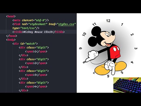 Asmr Programming Mickey Mouse Clock Using Html Css And Javascript Without Talking
