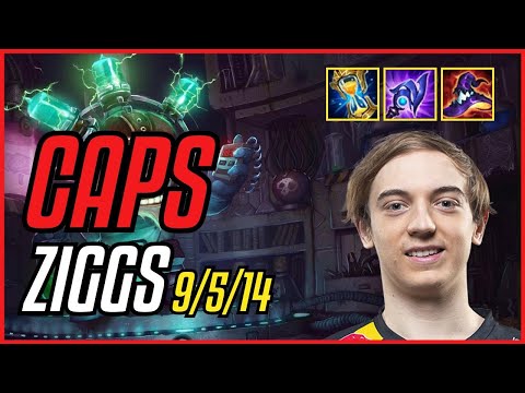 CAPS - ZIGGS vs ZED MID - EUW CHALLENGER - PATCH 11.8