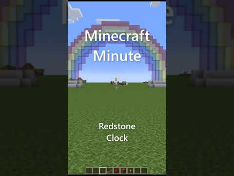 Minecraft Minute - Redstone Clock | #Shorts