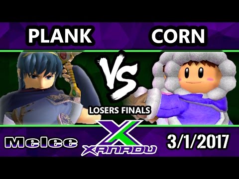 S@X 191 - Plank (Marth) Vs. Corn (Ice Climbers) - SSBM Losers Finals - Smash Melee