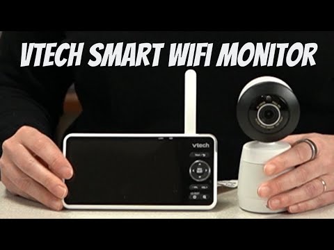 VTech Smart WiFi Baby Monitor – See Your Baby at Home or from Anywhere, 2K Camera, 5.5" Screen, 24X Zoom, Night Vision, Night Light, Two-Way Talk, Free App | Smart HD Plus video review thumbnail