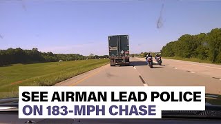 Watch Oklahoma airman take police on a 183-MPH hig