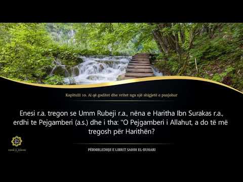 Sahih Buhari - Hadith 1212 - Ai që goditet dhe vritet nga një shigjetë e panjohur