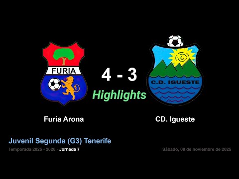 Juvenil Segunda (G3) Tenerife. Furia Arona -  CD. Igueste (Highlights)