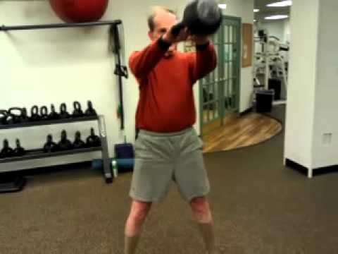 John Michael (79yrs old) w/40lb KB swing...