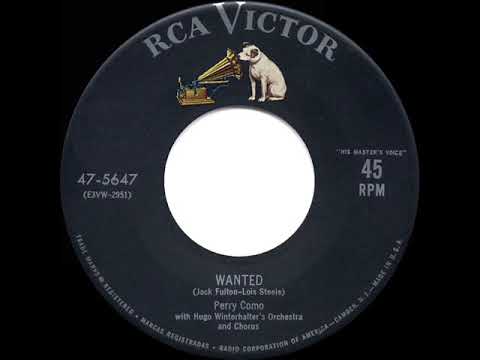 1954 HITS ARCHIVE: Wanted - Perry Como (a #1 record)