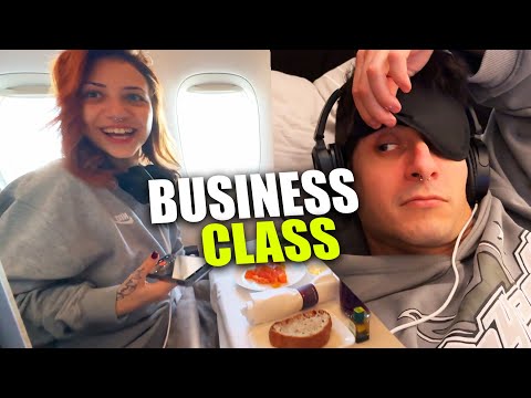 VOLIAMO A LOS ANGELES IN BUSINESS CLASS PER LA PRIMA VOLTA !! (SWISS AIR)
