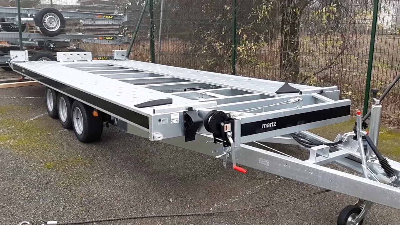 Remorque basculante 3T5 – treuil électrique (option)