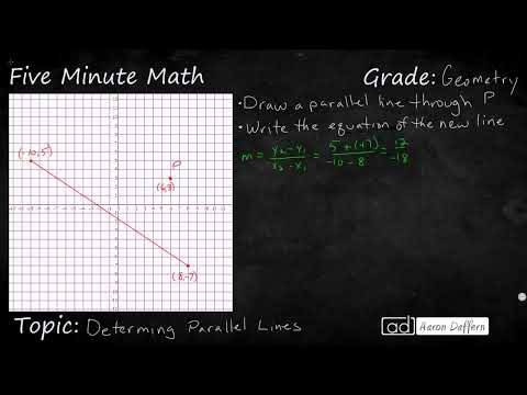 Geometry - Determining Parallel Lines