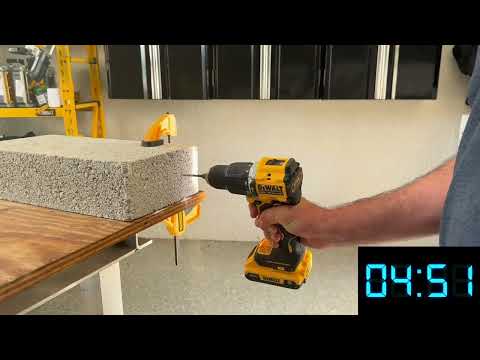 Dewalt Atomic 20v Hammer Drill (DCD799) Performance Test. #construction #dewalt #tools #drill