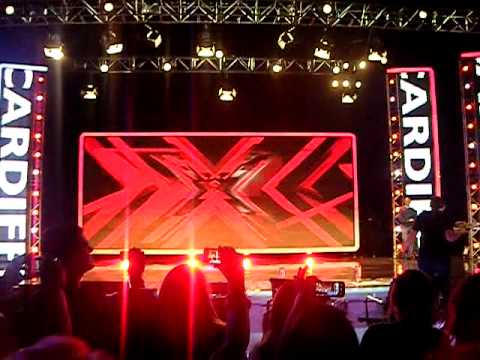 X Factor 2009 Dermot O'Learys Entrance in Cardiff