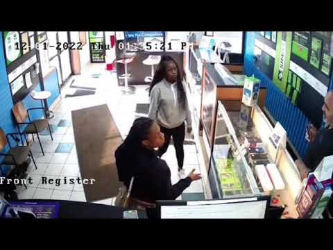 She Tried To Dash On The Cell Phone Repair Man But He Was Prepared For Her!