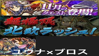 【パズドラ実況】　超極限北欧ラッシュ　１１月のクエストダンジョン　ユウナ×ディアブロス　ノーコン　（ソロ）