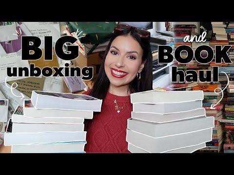 THE BIGGEST BOOK UNBOXING + HAUL 📘📦📪 | bookmas day 19